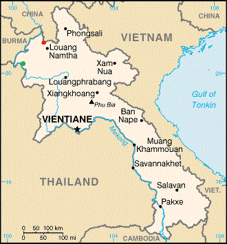 Laos Map